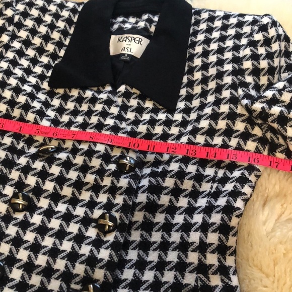 Vintage Kasper jacket 100% wool size 4 - Picture 4 of 9